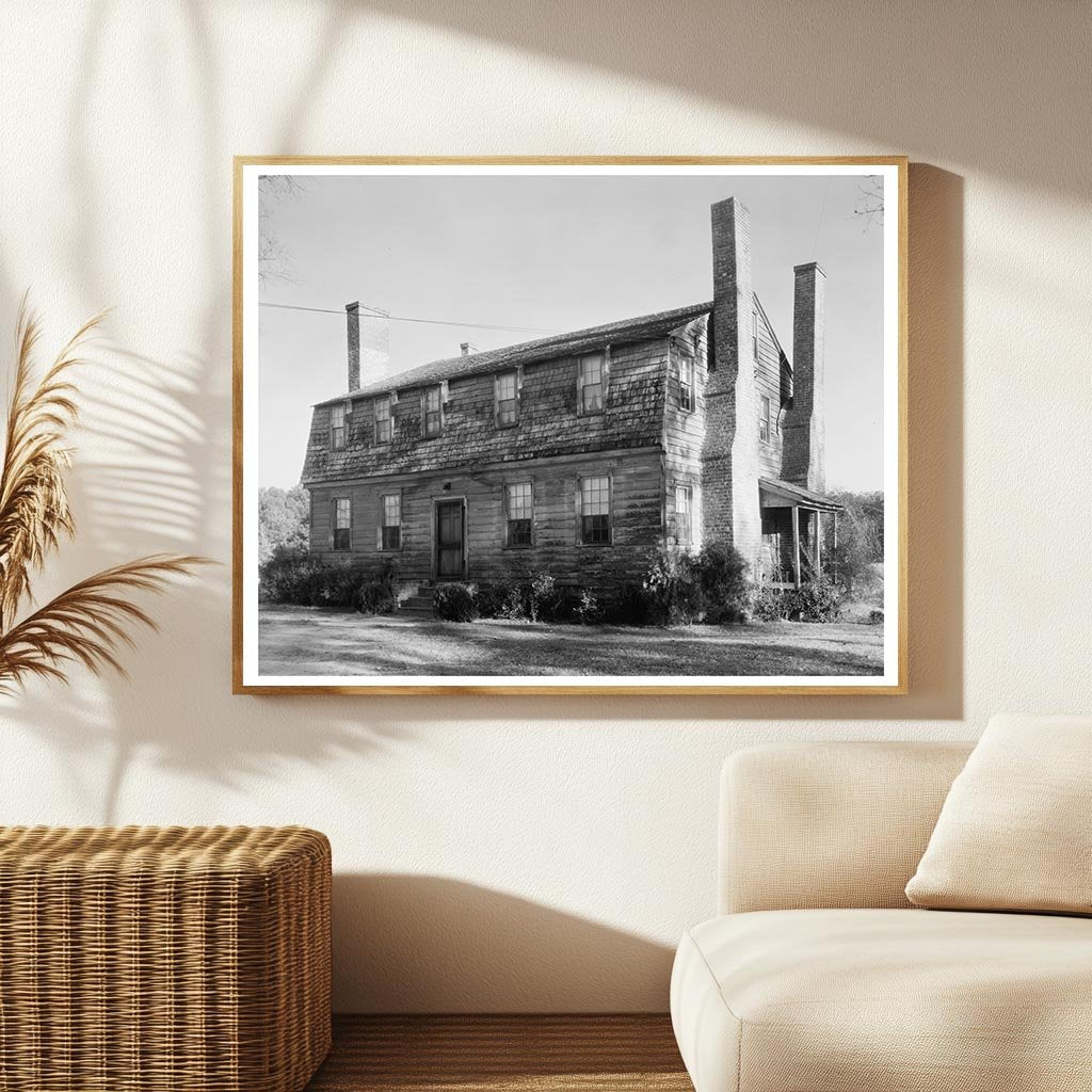 Reuben Lovett House, Kempsville, VA, 1790 - Vintage Photo