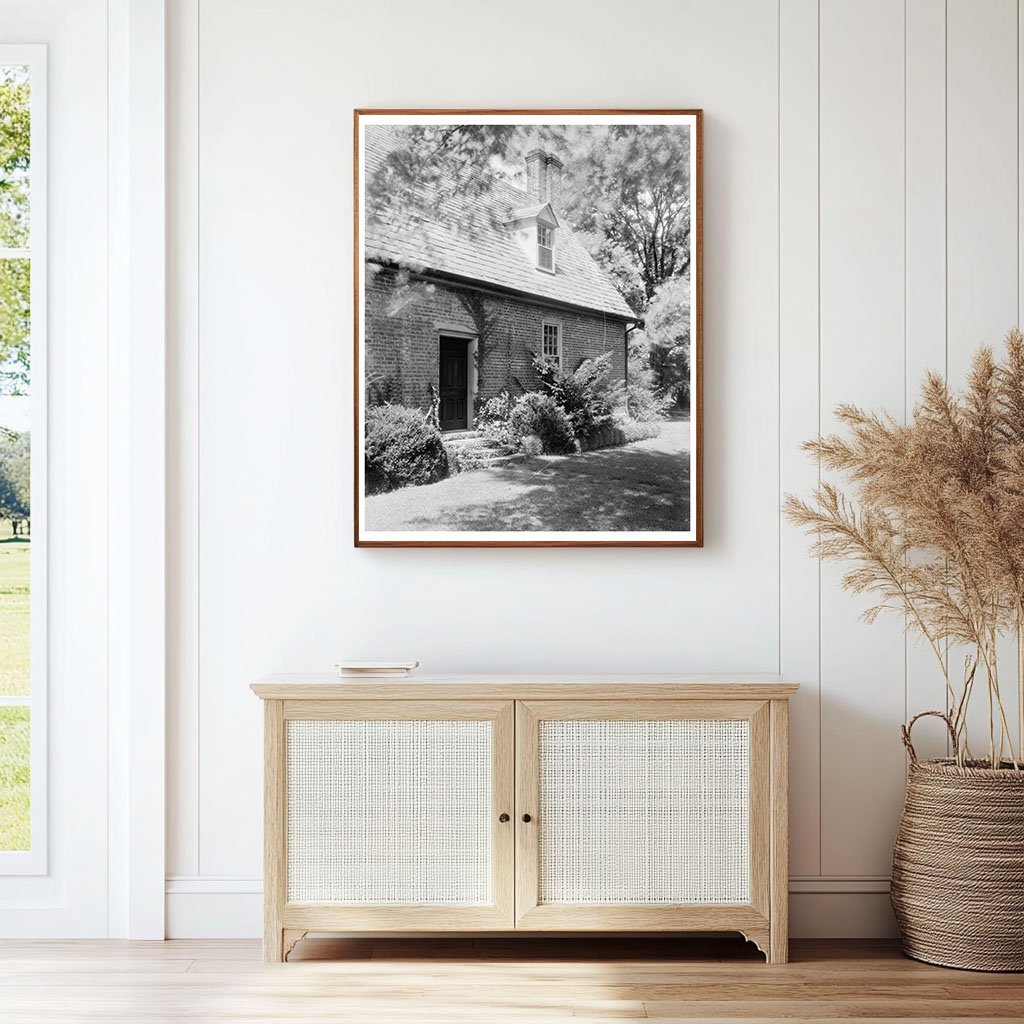 First Brick House, Norfolk VA, 1634 Vintage Photo