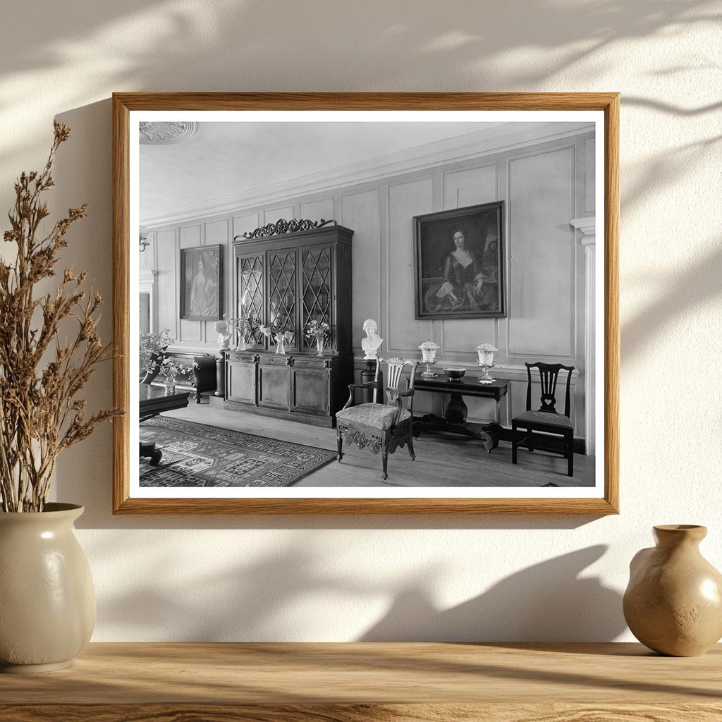 Historic Interior of 1730 Building, Warsaw VA, 20th Century