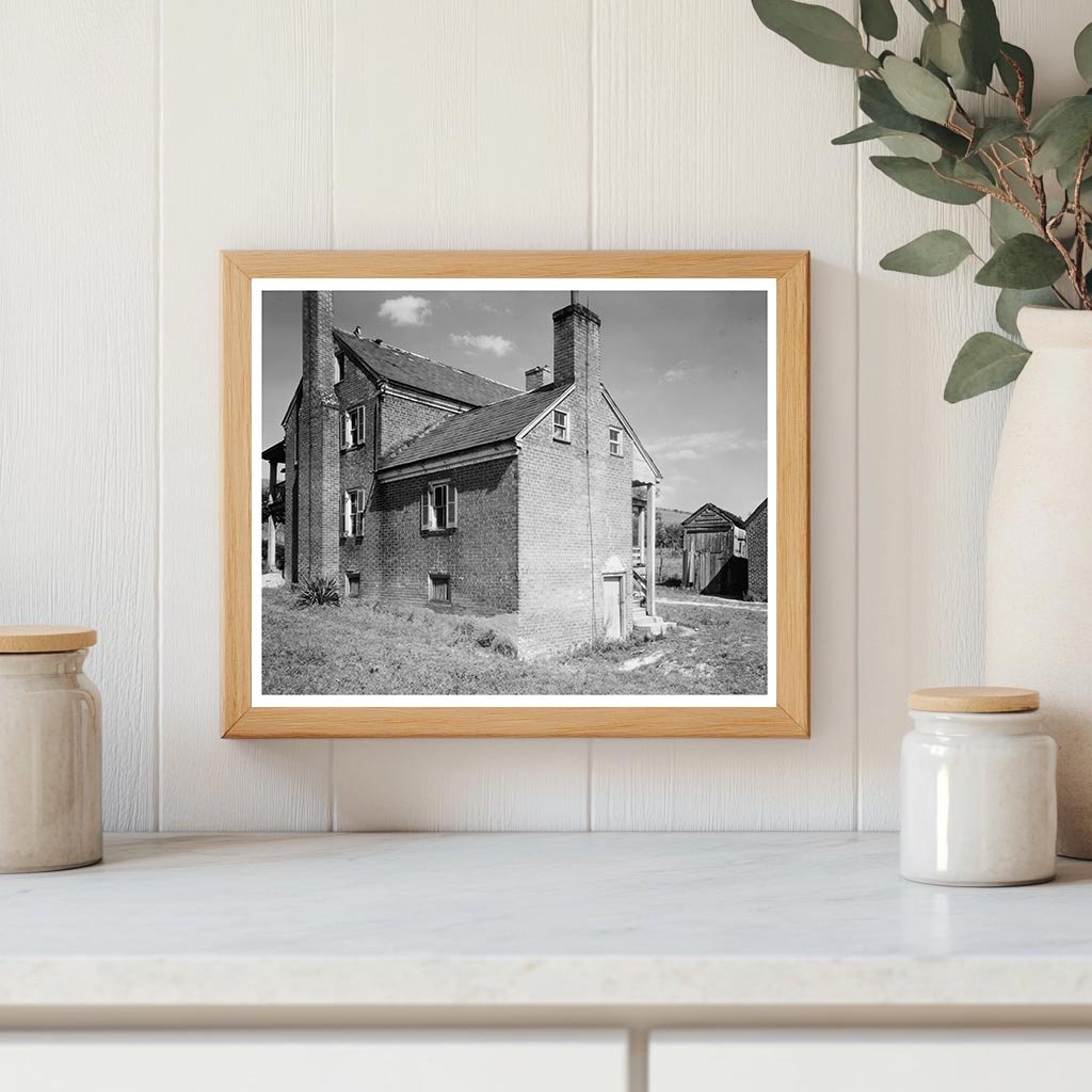 1800 Farmhouse in Roanoke County, Virginia - Vintage Photo