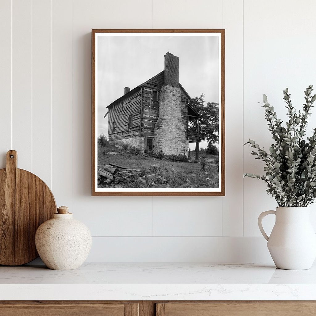 Hollins, VA Vintage Farmhouse Photo from 1953