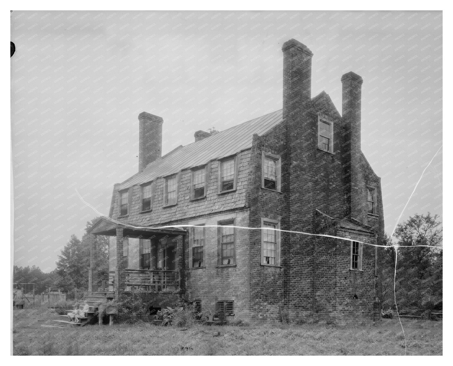 Surry County, Virginia Vintage Architecture Photo, 1900s