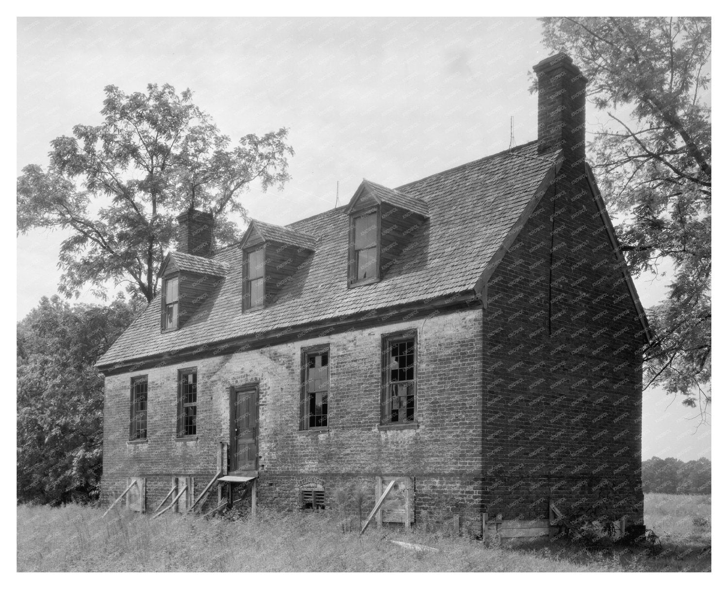 Historic House in Surry County, Virginia, 1953 Photo