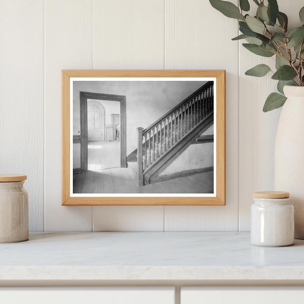 Surry County, VA Stair Rail Photo, Mid-20th Century