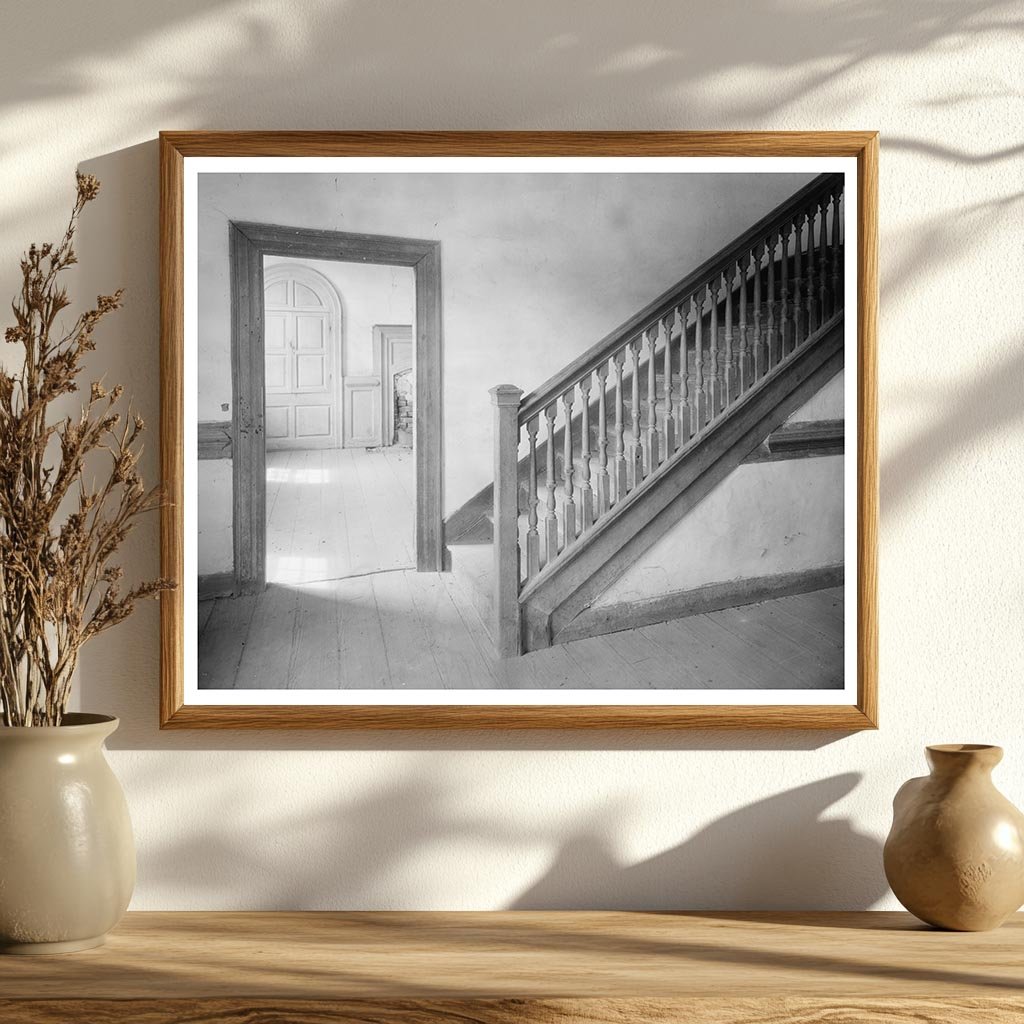 Surry County, VA Stair Rail Photo, Mid-20th Century