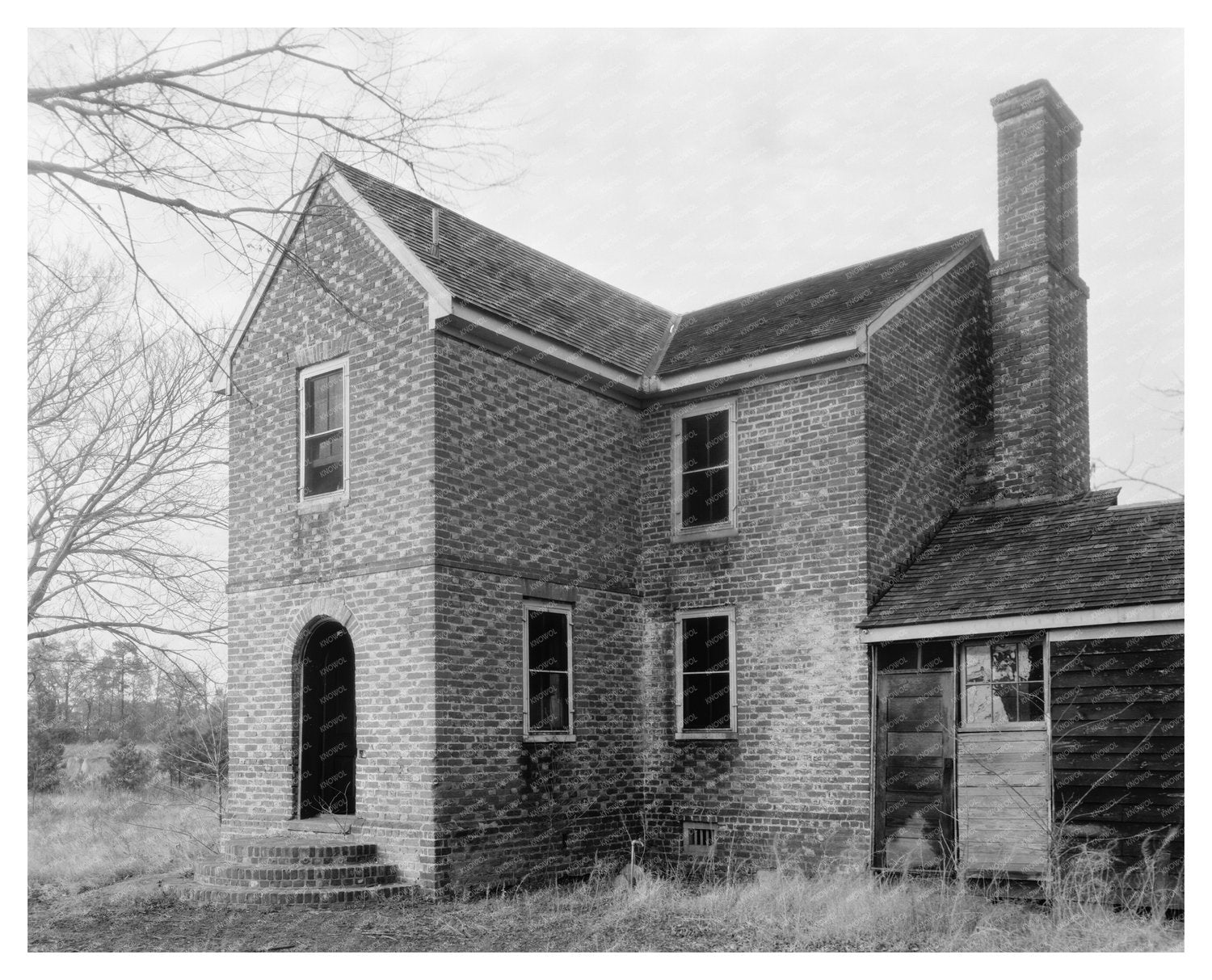 Mulberry Island Brickwork Architecture, Warwick VA, Early 19
