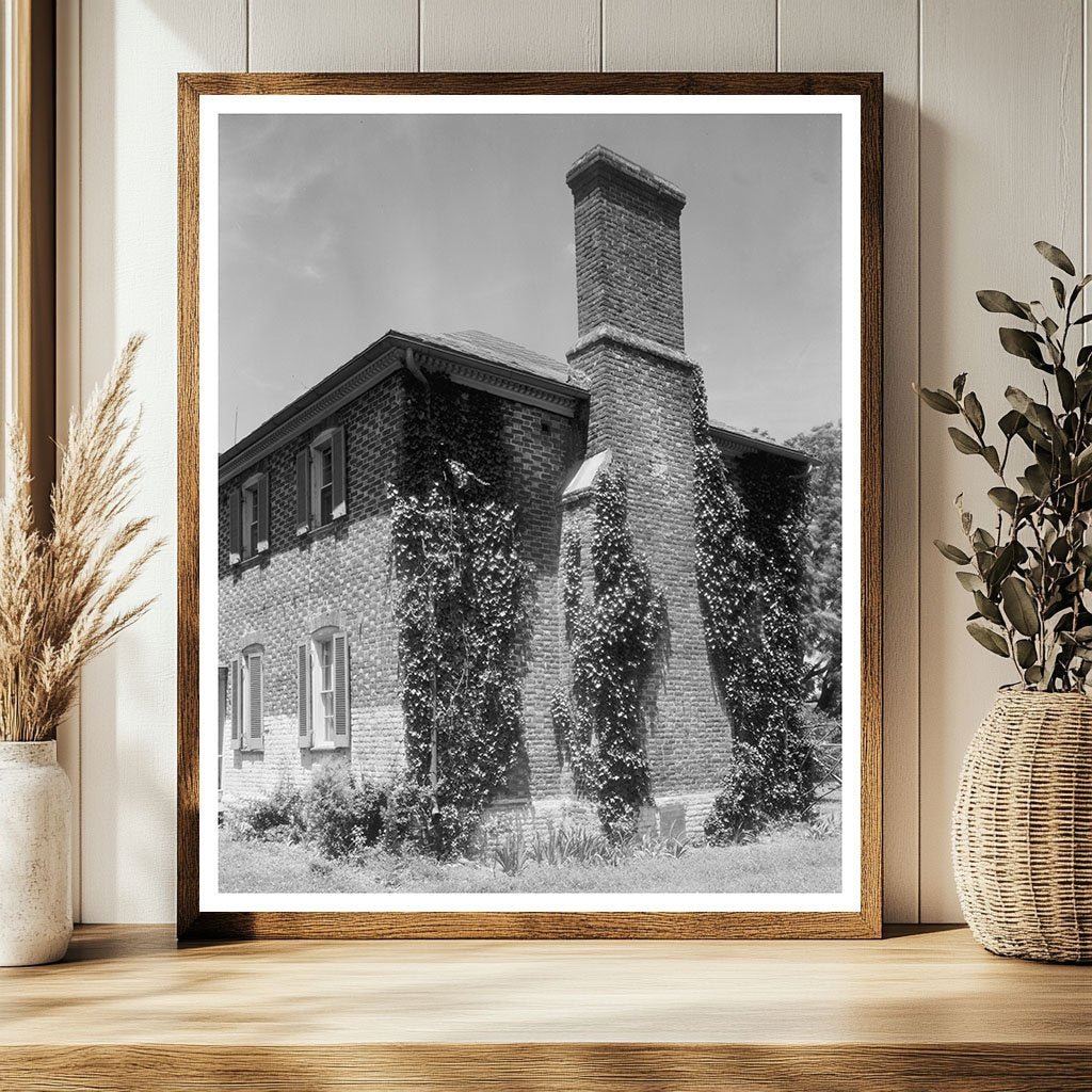 Historic Building in Hague, VA - 1685 Vintage Photograph