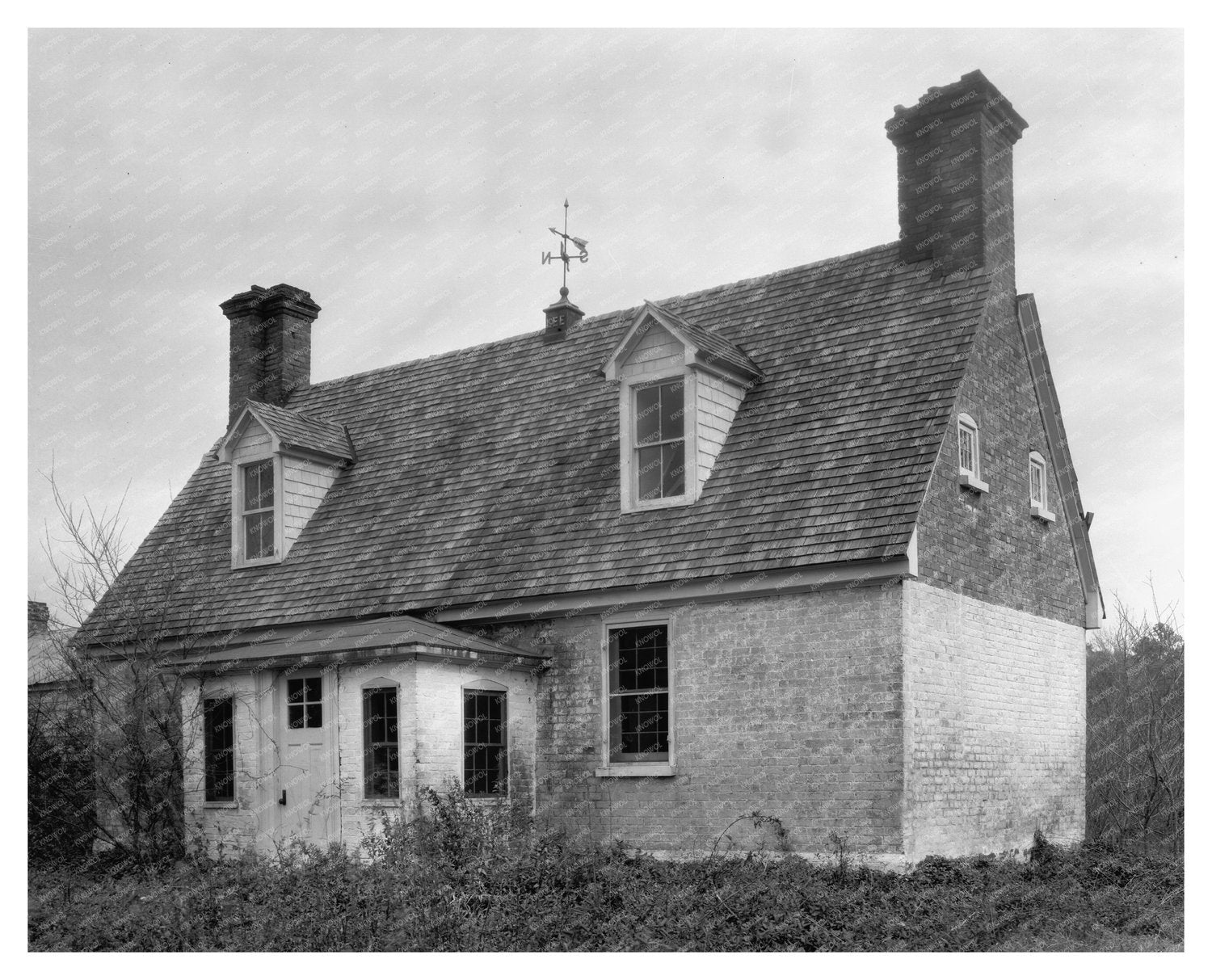 Yorktown VA Architectural History Photo, 1953