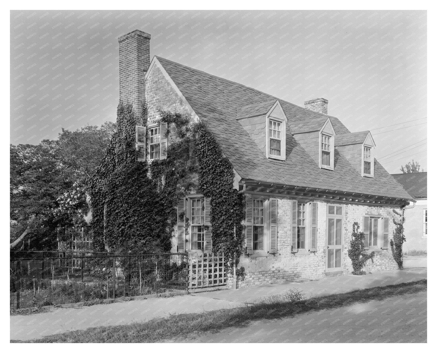 Yorktown VA Historical Architecture Photo 1953