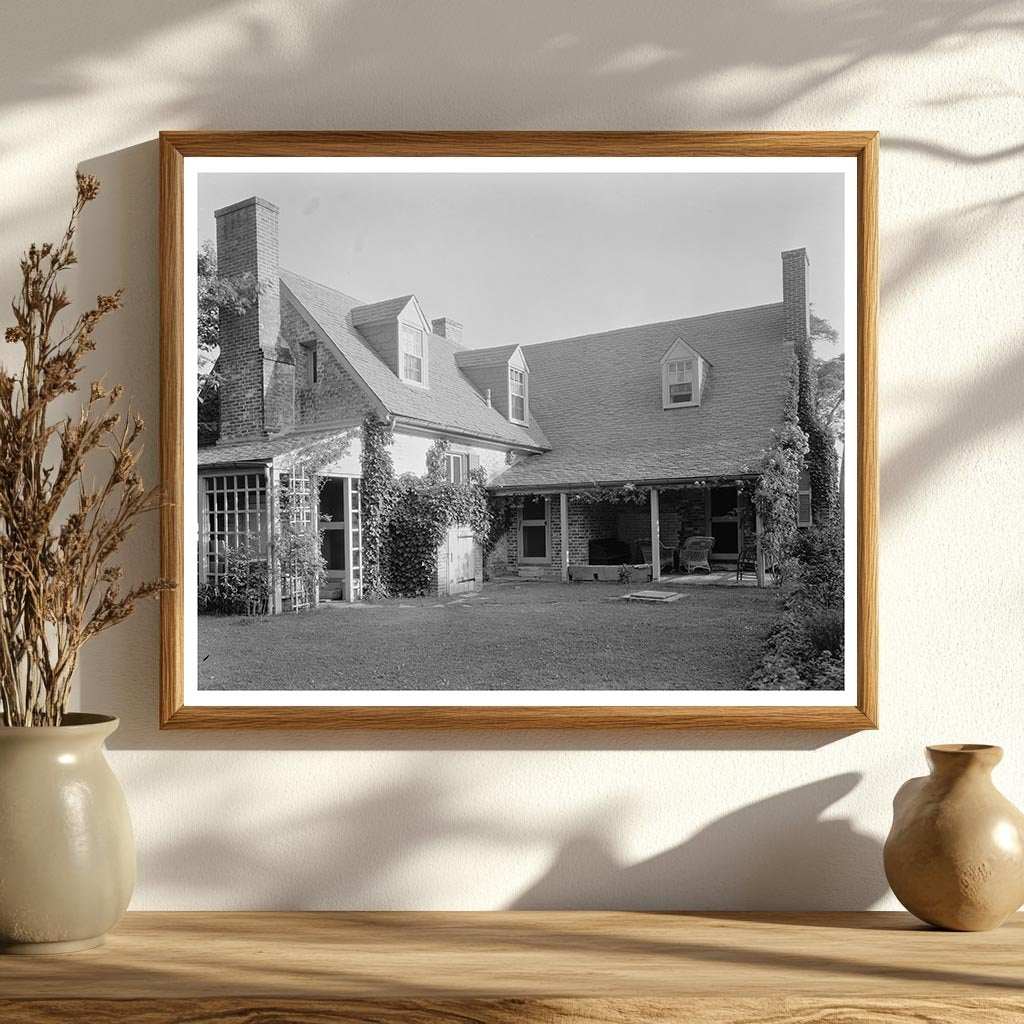 Yorktown VA Early 20th Century Architecture Photo 1953