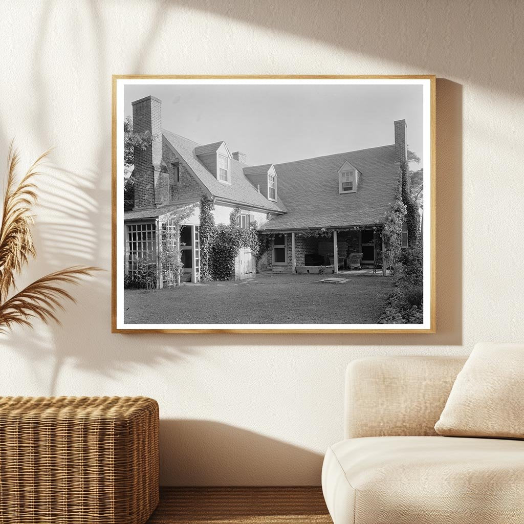 Yorktown VA Early 20th Century Architecture Photo 1953