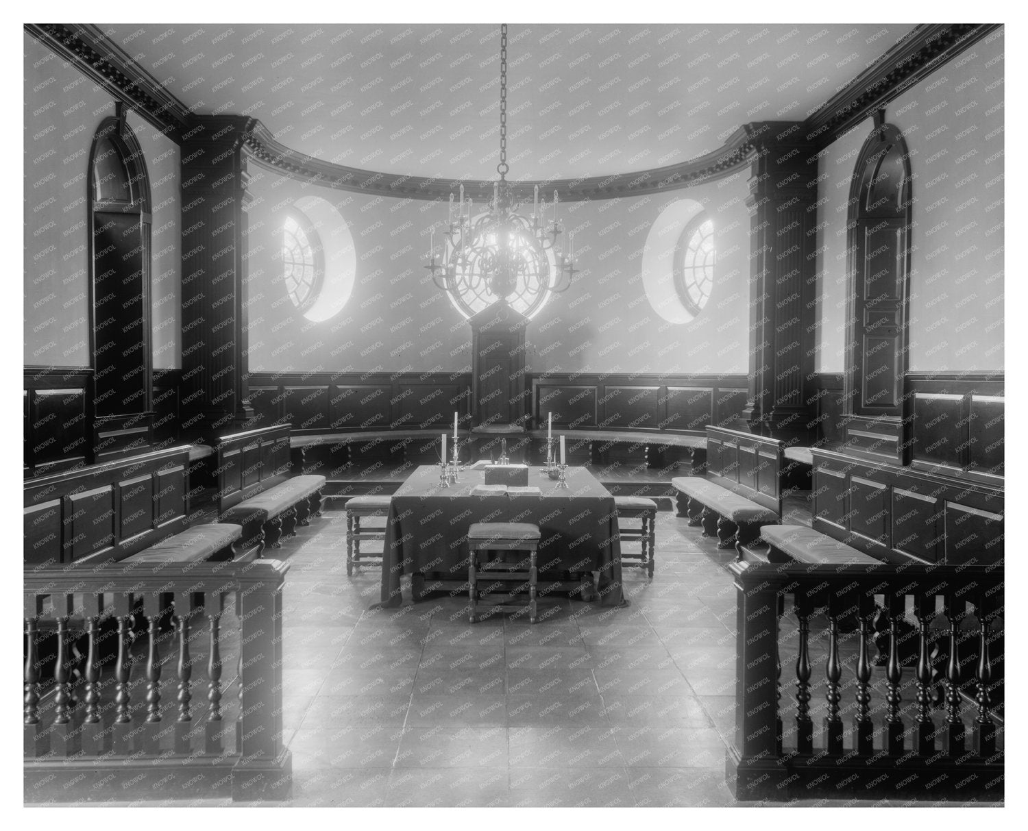 Vintage Williamsburg Architecture Photo, Virginia 1950s