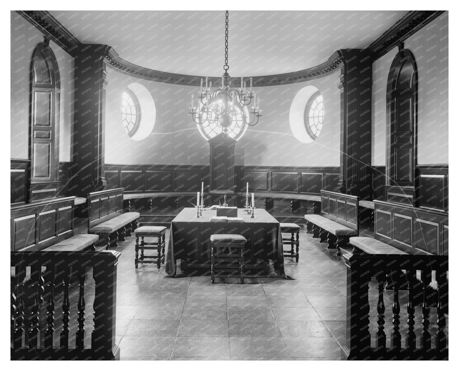 Vintage Williamsburg Architecture Photo, Virginia 1953