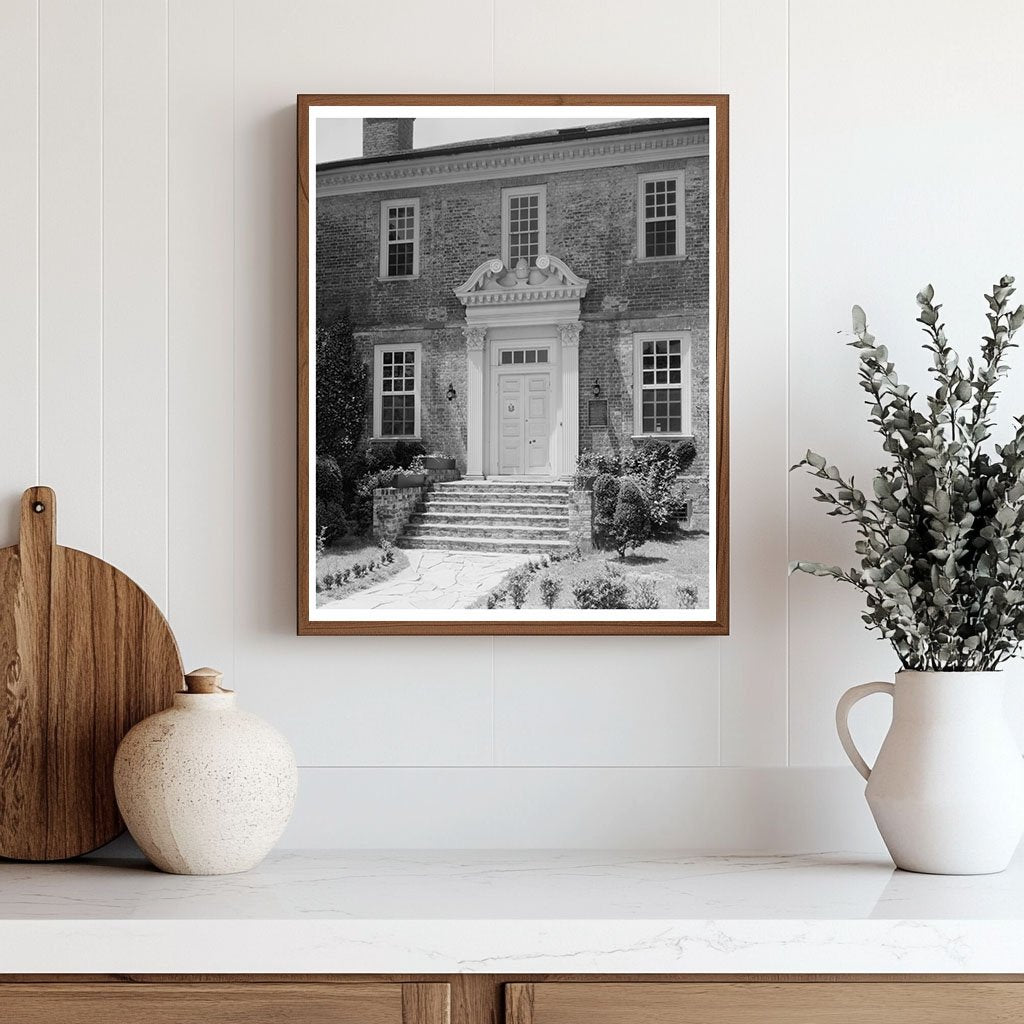 George Wythes Home, Williamsburg, VA - Vintage Photo 20th Ce