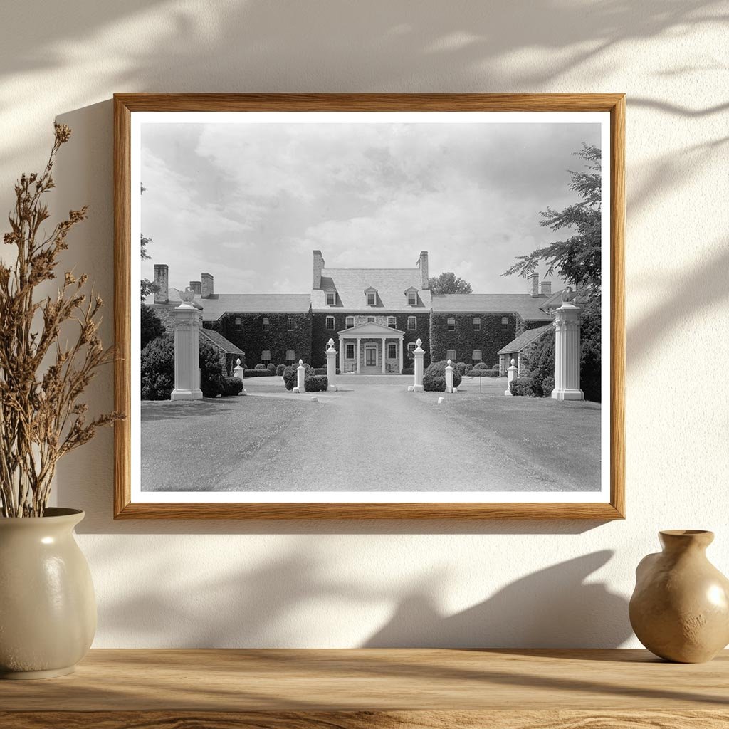 Fauquier County VA Mansion Photo, Early 20th Century