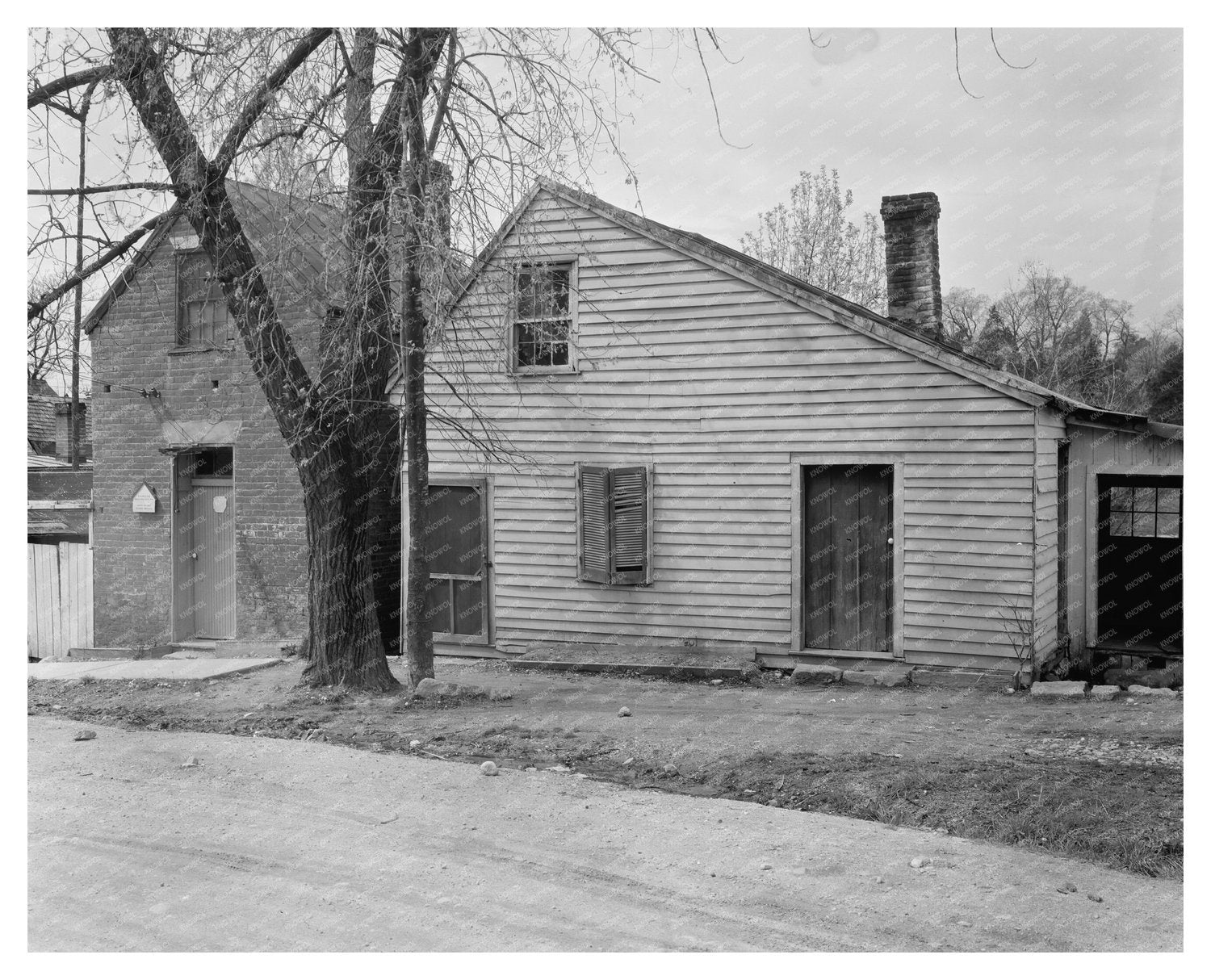 Historic Cabin, Falmouth VA, 1930s Architectural Survey