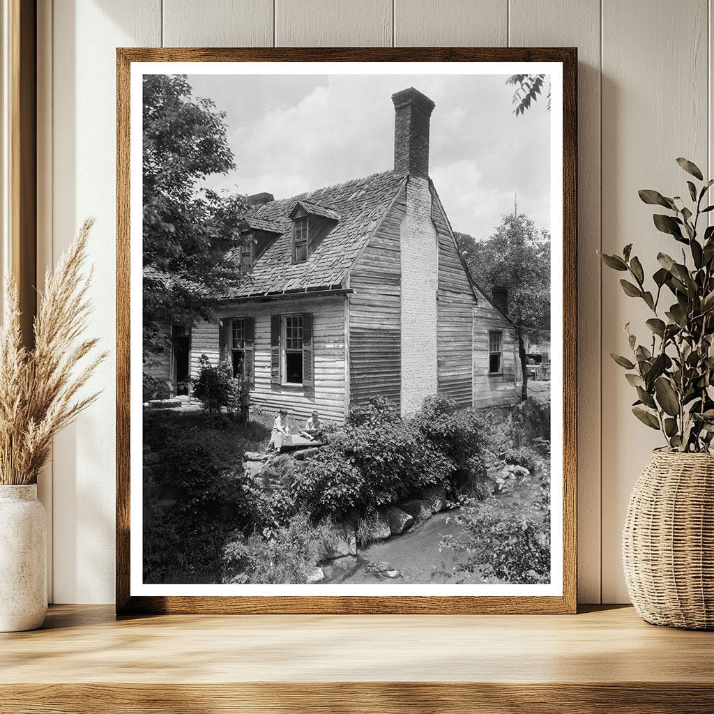 Ruins of Hills House, Falmouth VA, 1928 Photograph