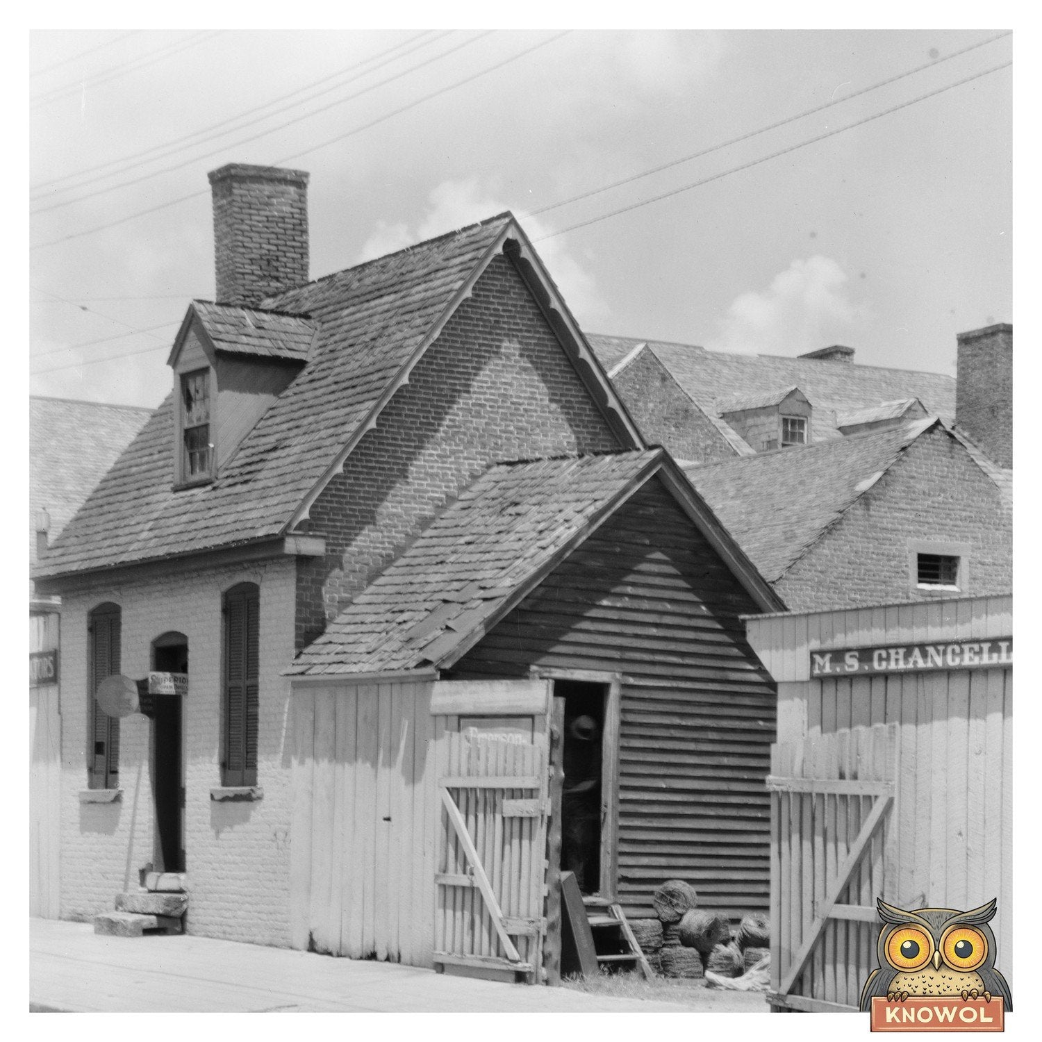 Historic Doorway in Fredericksburg, VA - Early 20th Century