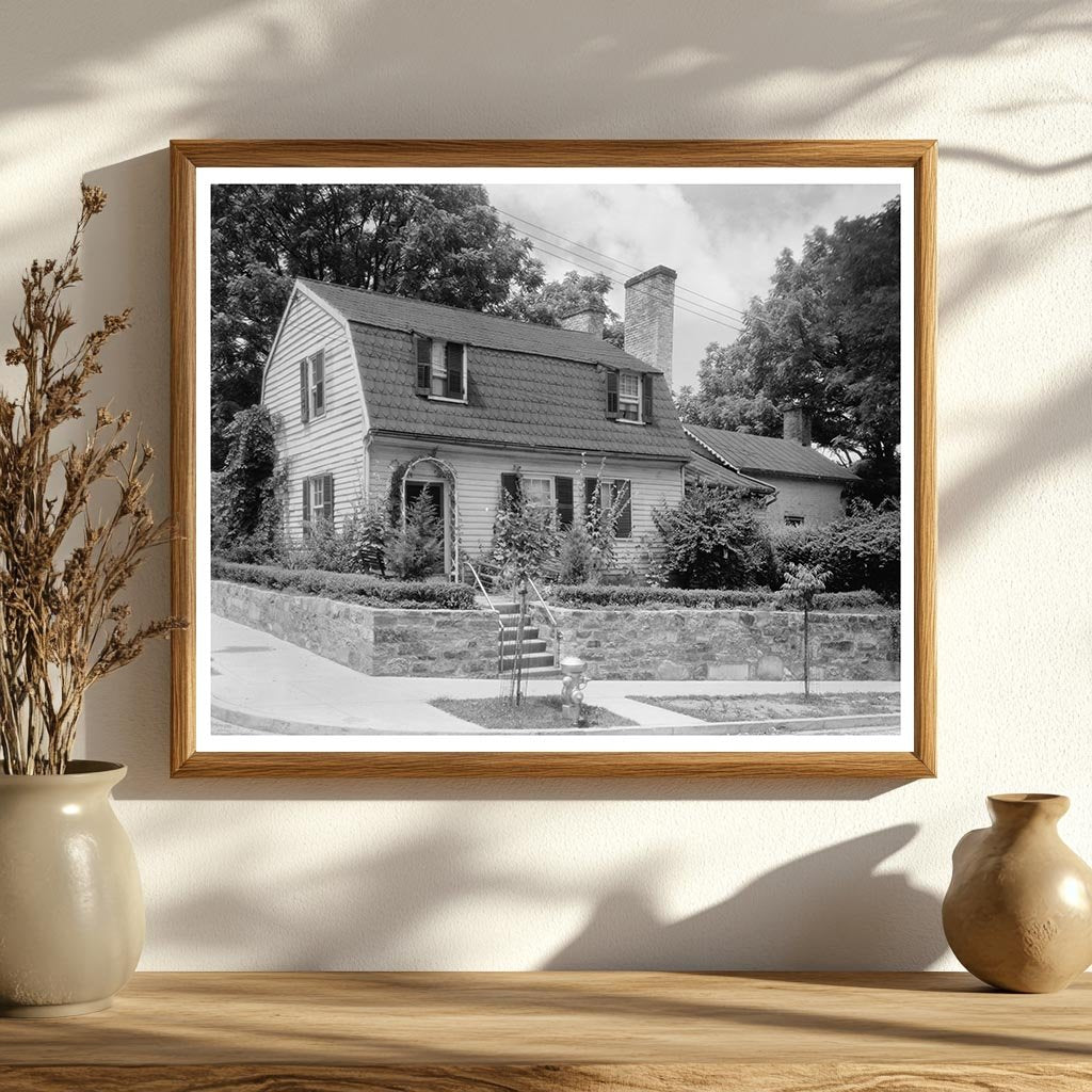 Vintage Fredericksburg Architecture Photo, Virginia, 20th Ce