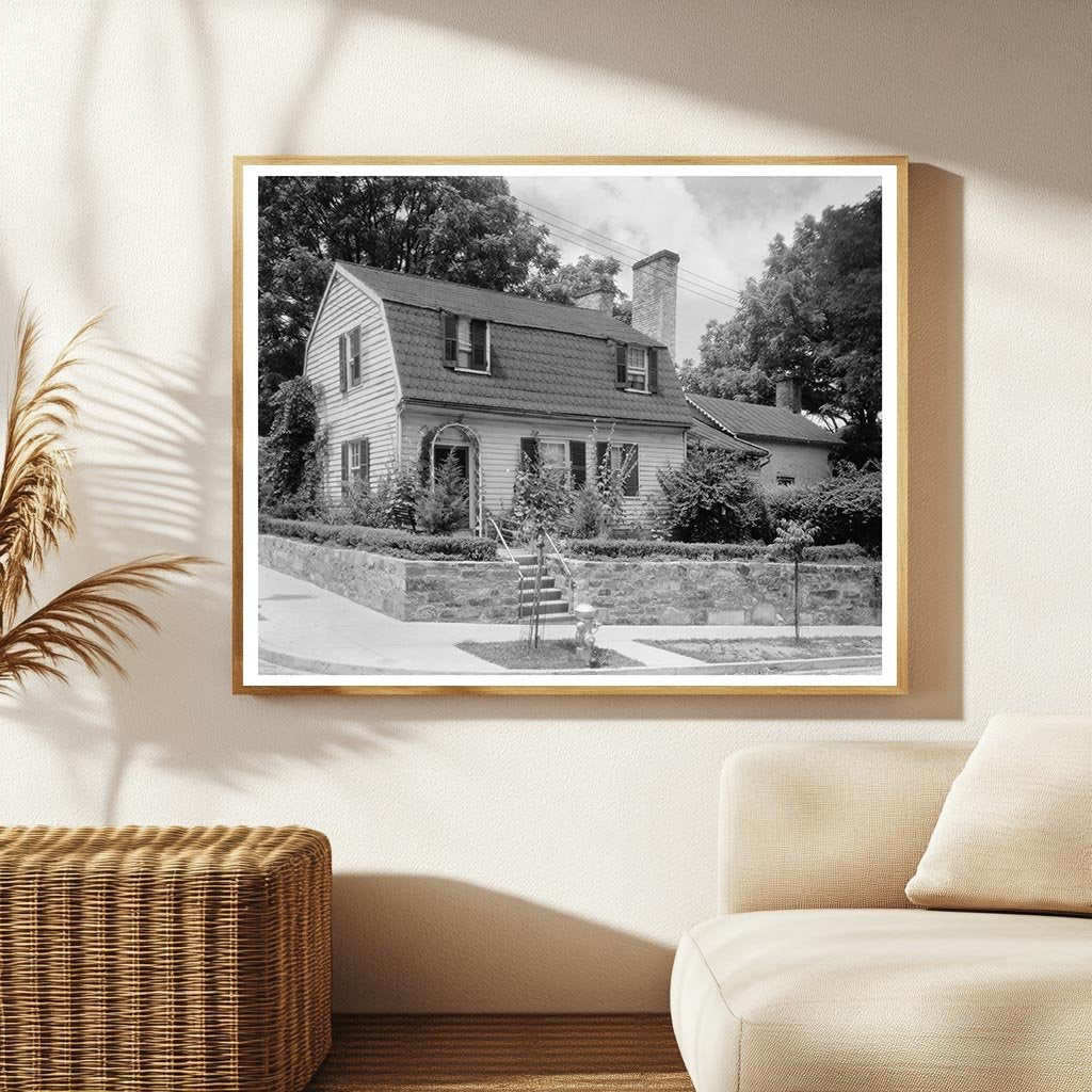 Vintage Fredericksburg Architecture Photo, Virginia, 20th Ce