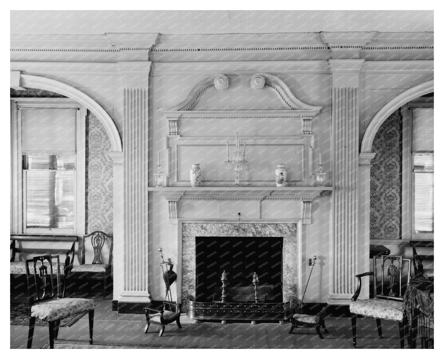 Fredericksburg VA Courting Alcove Photo, Early 20th Century