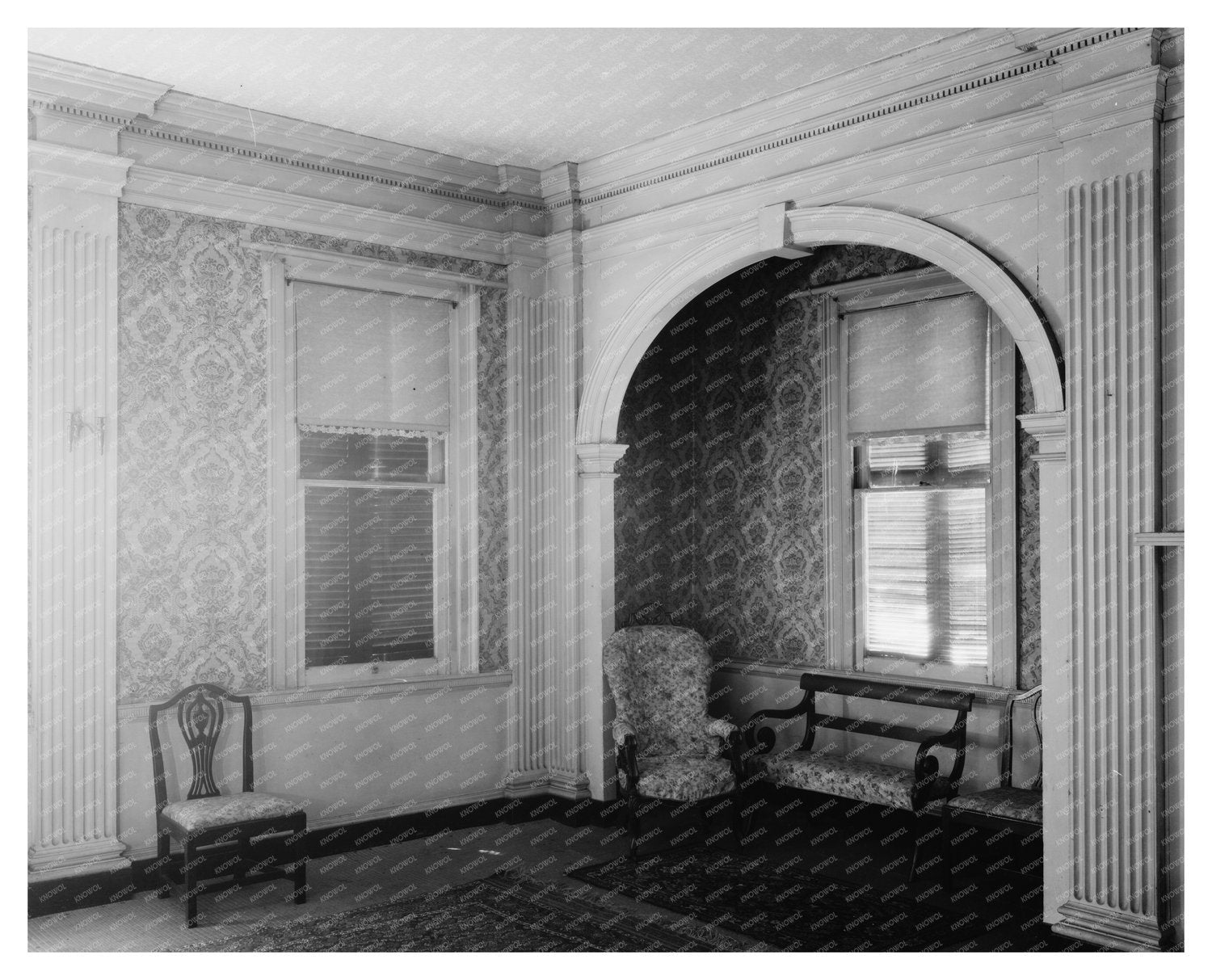 Vintage Drawing Room in Fredericksburg, VA, 1953