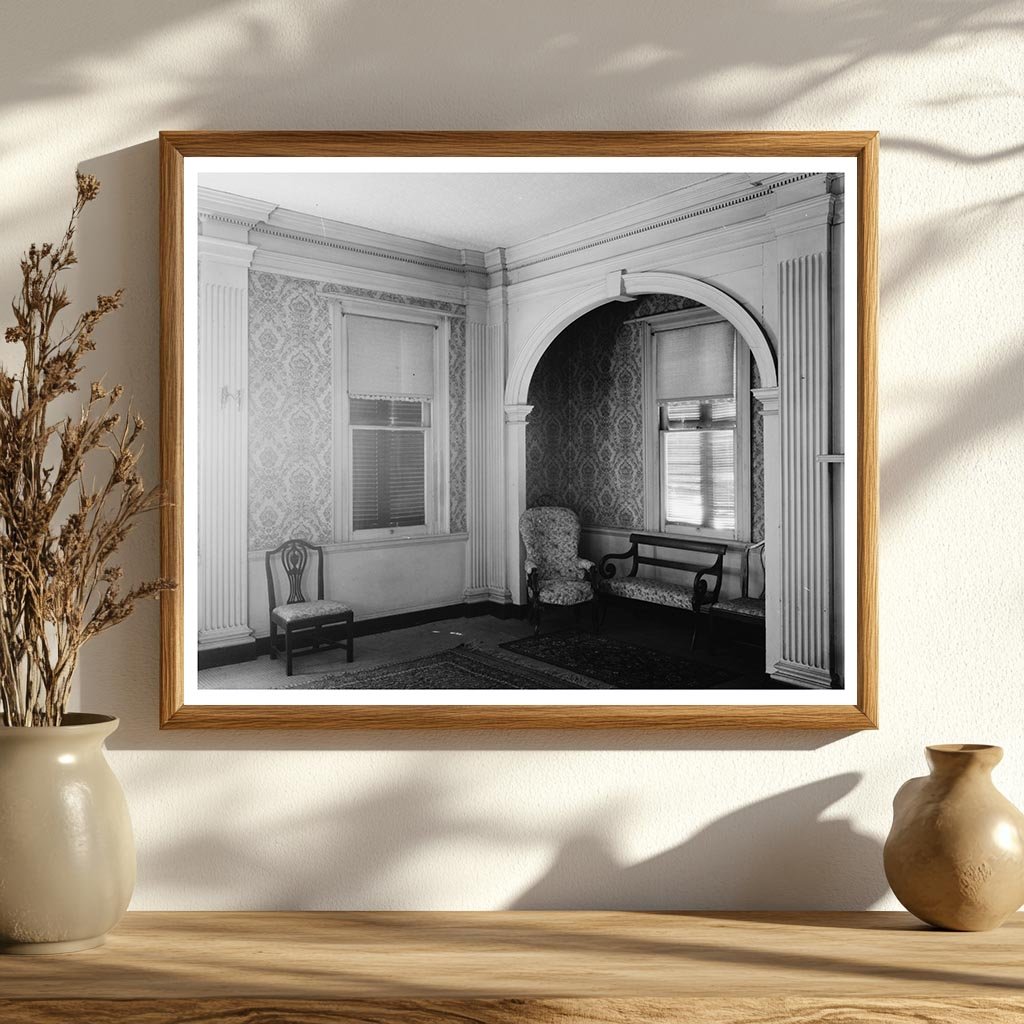 Vintage Drawing Room in Fredericksburg, VA, 1953