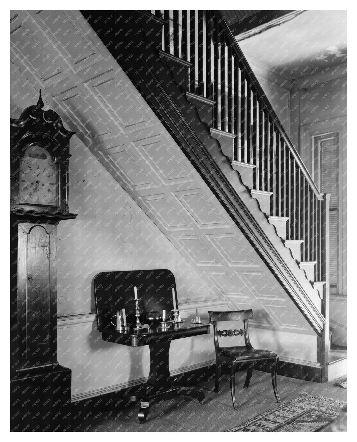 Vintage Interior Scene, Fredericksburg VA, 20th Century