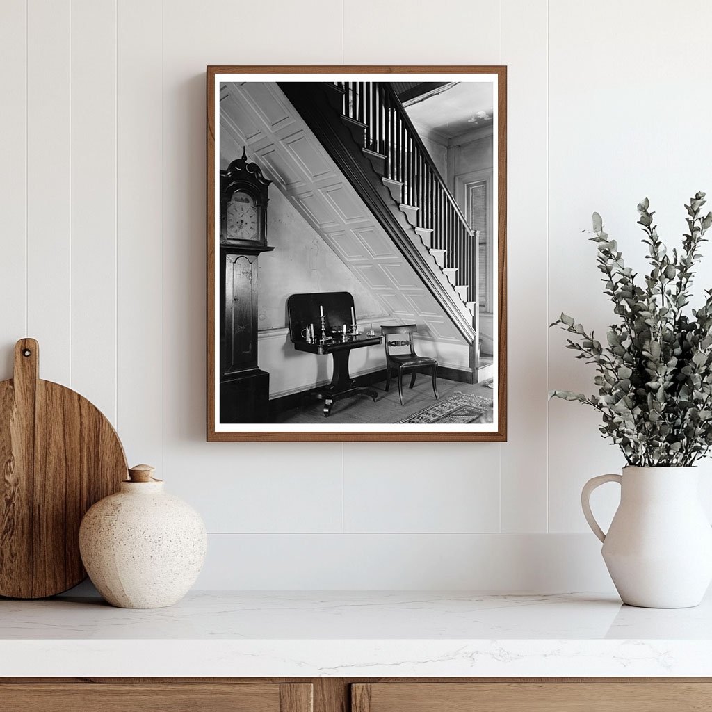 Vintage Interior Scene, Fredericksburg VA, 20th Century