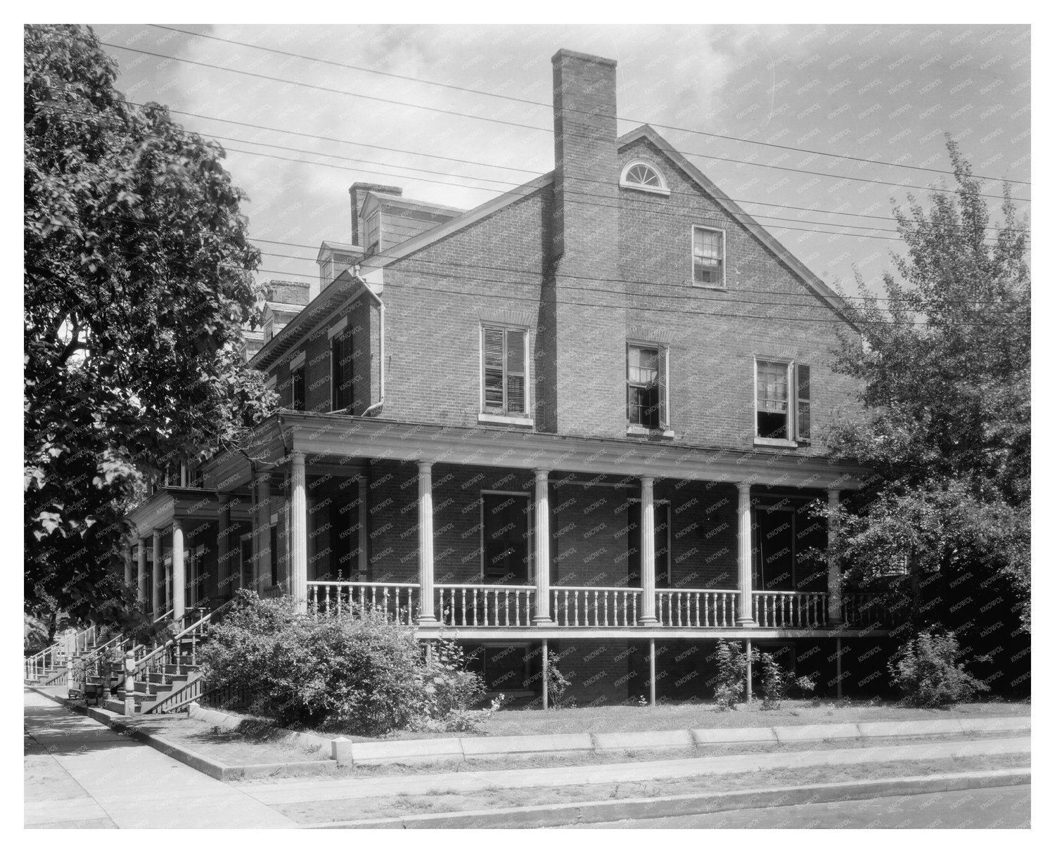 Fredericksburg VA Vintage Architecture Photo, Early 20th Cen