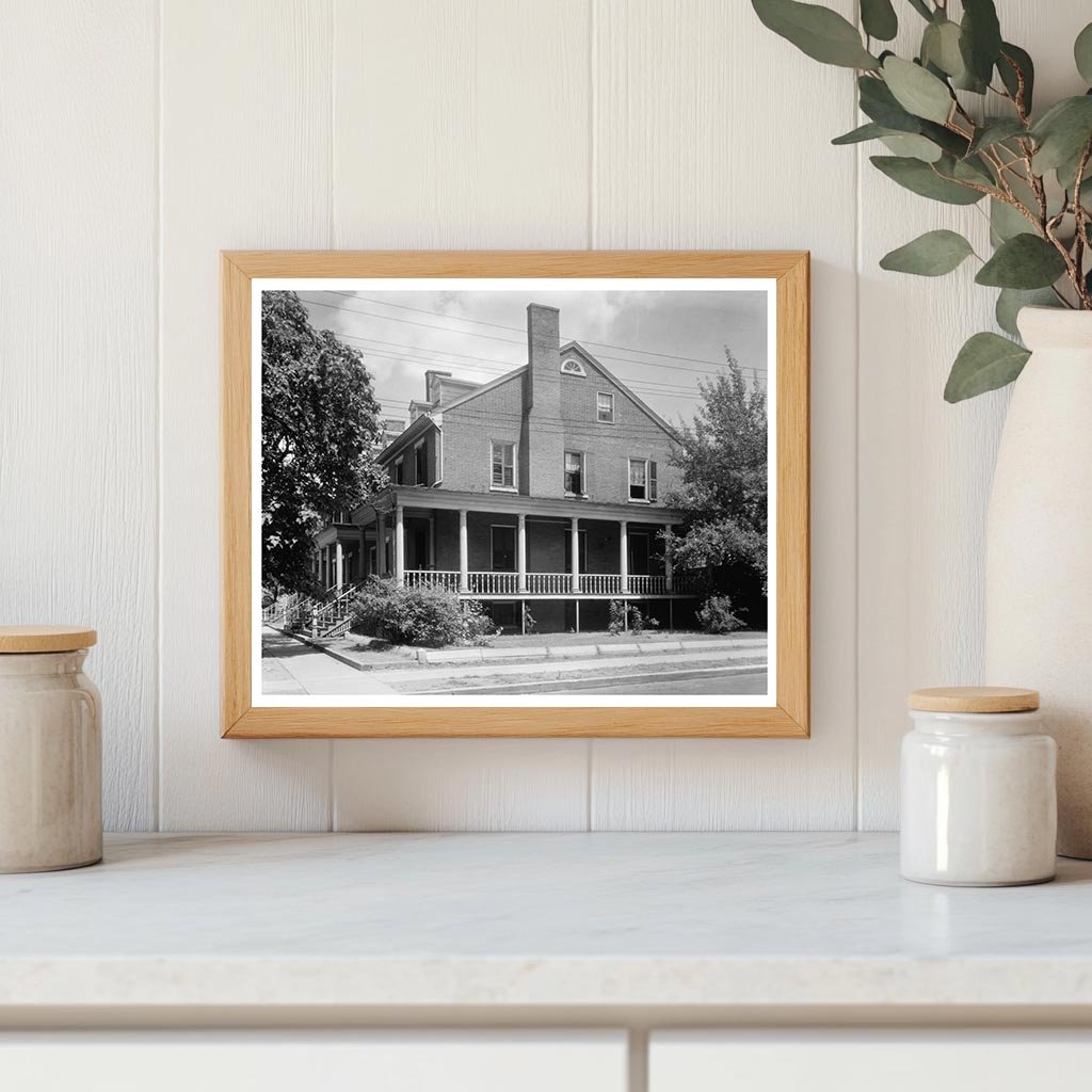 Fredericksburg VA Vintage Architecture Photo, Early 20th Cen