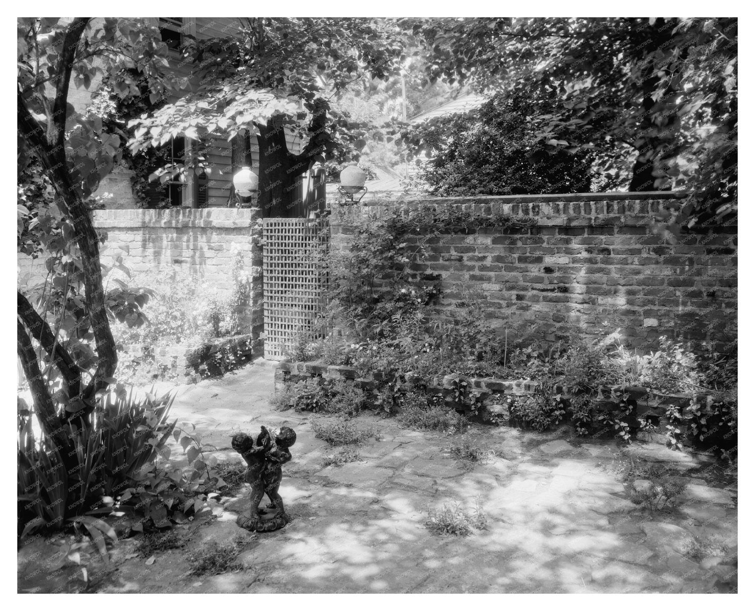 Fredericksburg VA Garden Design 1900s Vintage Photo