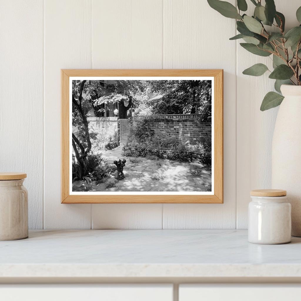 Fredericksburg VA Garden Design 1900s Vintage Photo