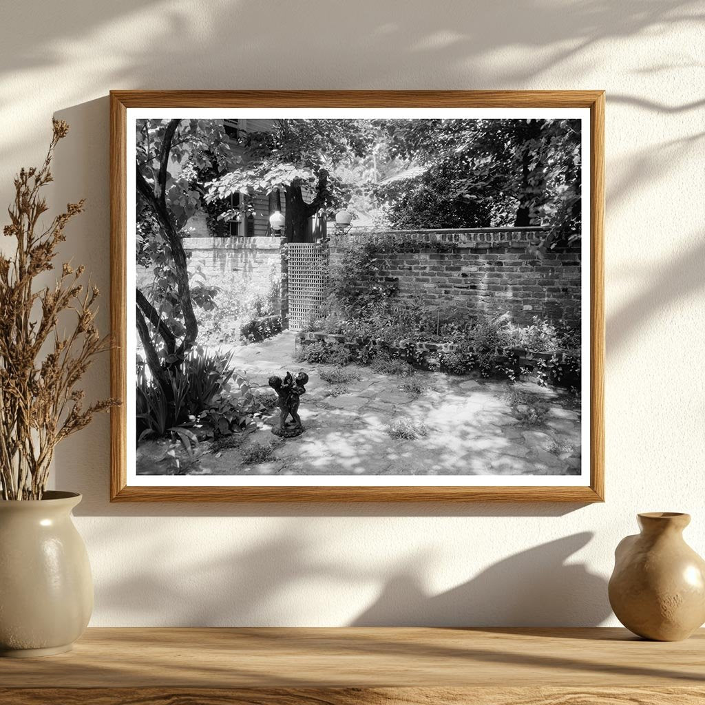 Fredericksburg VA Garden Design 1900s Vintage Photo