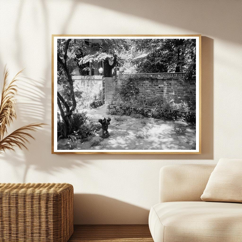 Fredericksburg VA Garden Design 1900s Vintage Photo