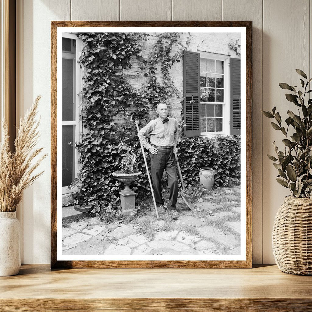 Fredericksburg VA Garden Scene 20th Century Photo