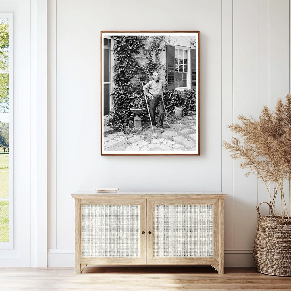 Fredericksburg VA Garden Scene 20th Century Photo