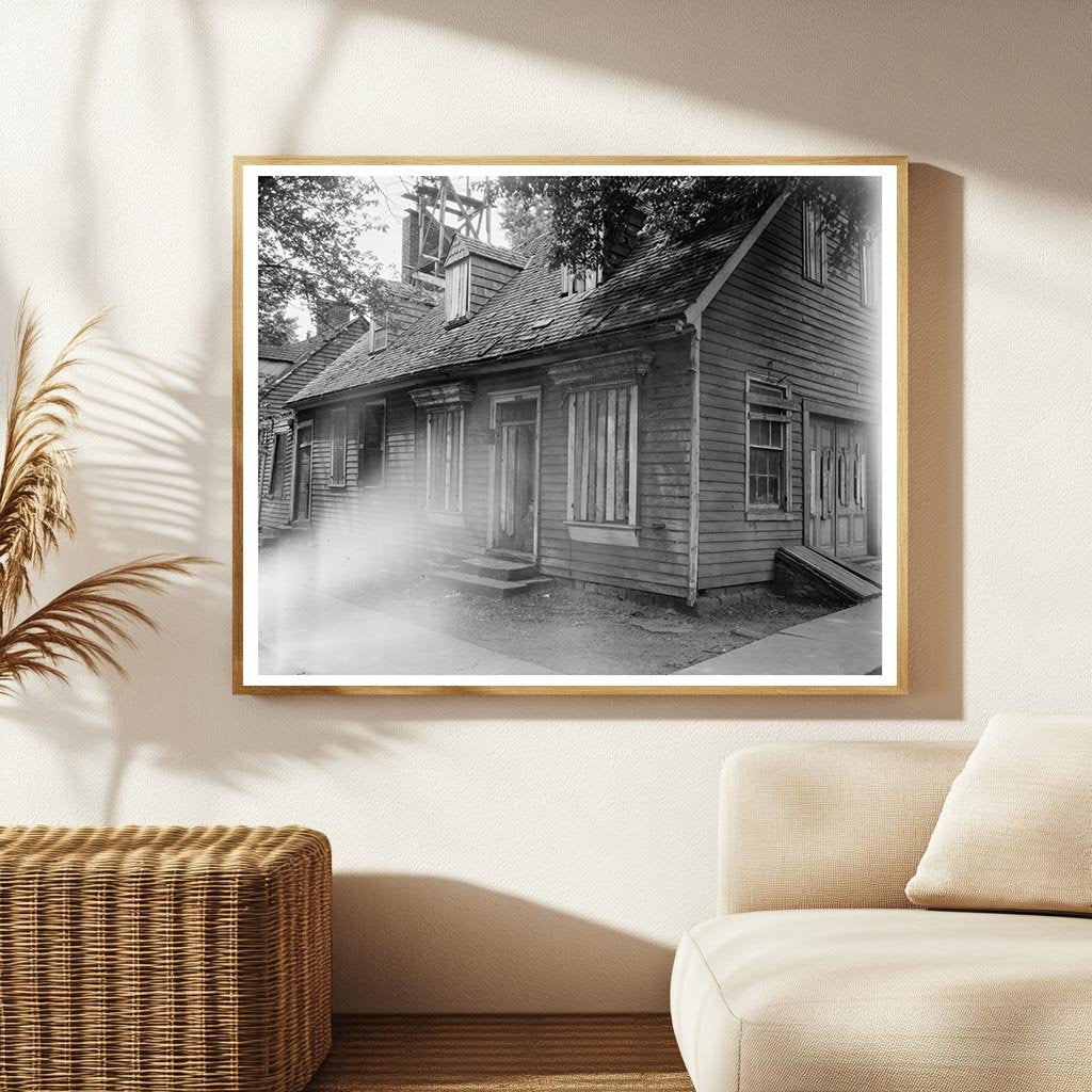 Vintage Fredericksburg Architecture Photo, Virginia 1953