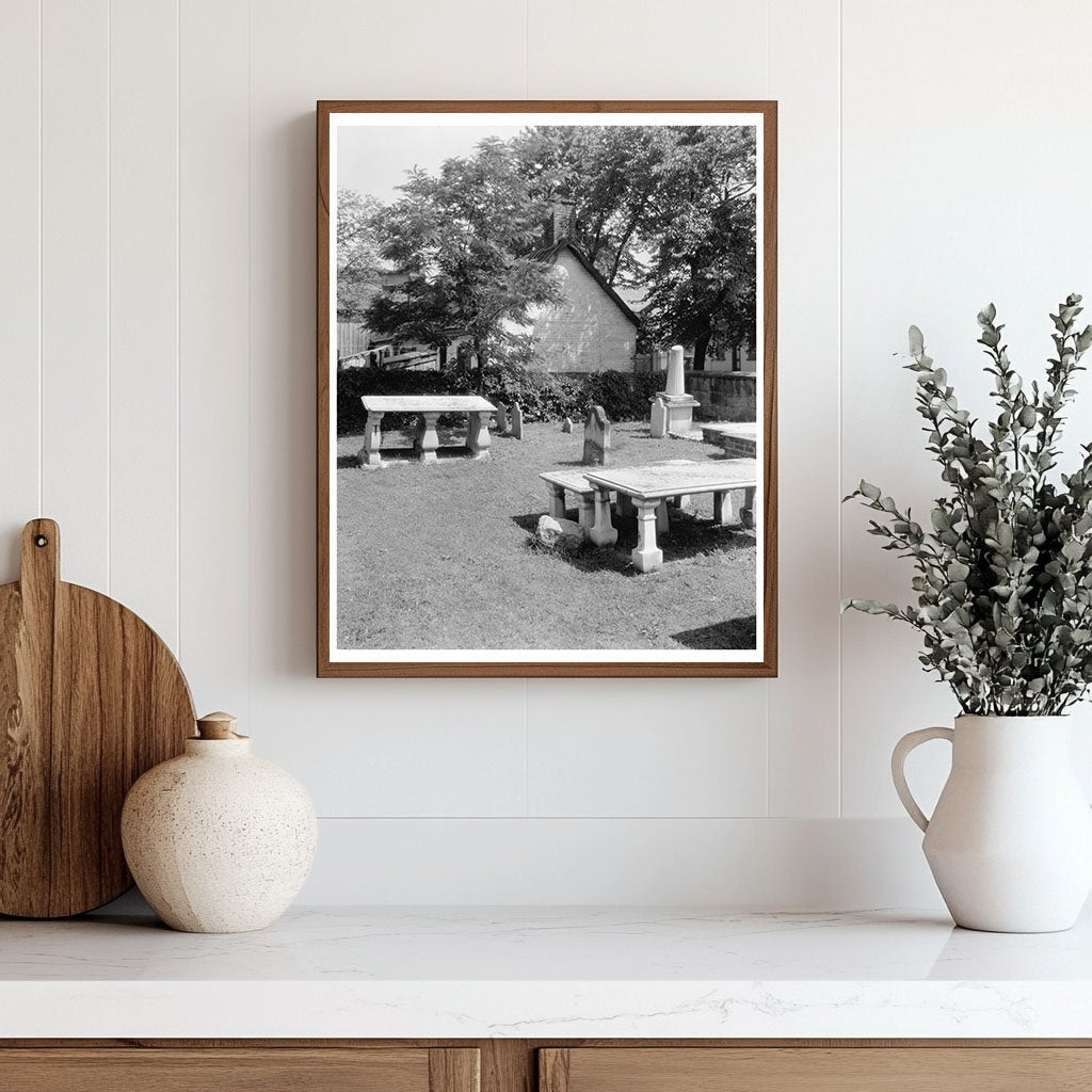 Cemetery in Fredericksburg, VA - Early 20th Century Photo