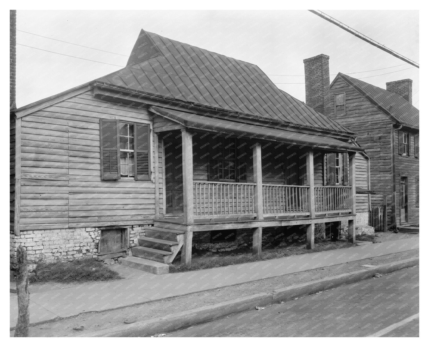 Wooden House in Fredericksburg, VA - Early 20th Century