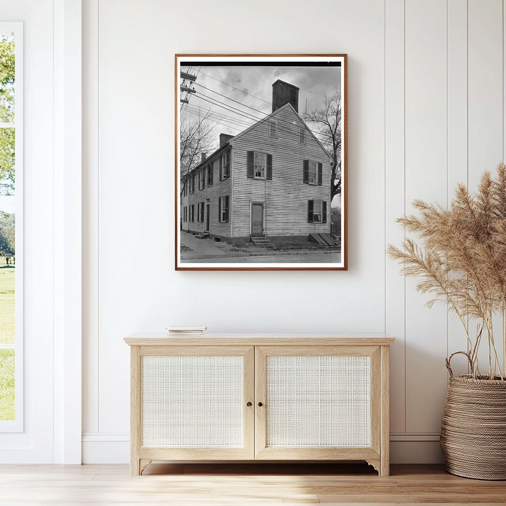 Vintage Fredericksburg House Photo, Virginia, 20th Century