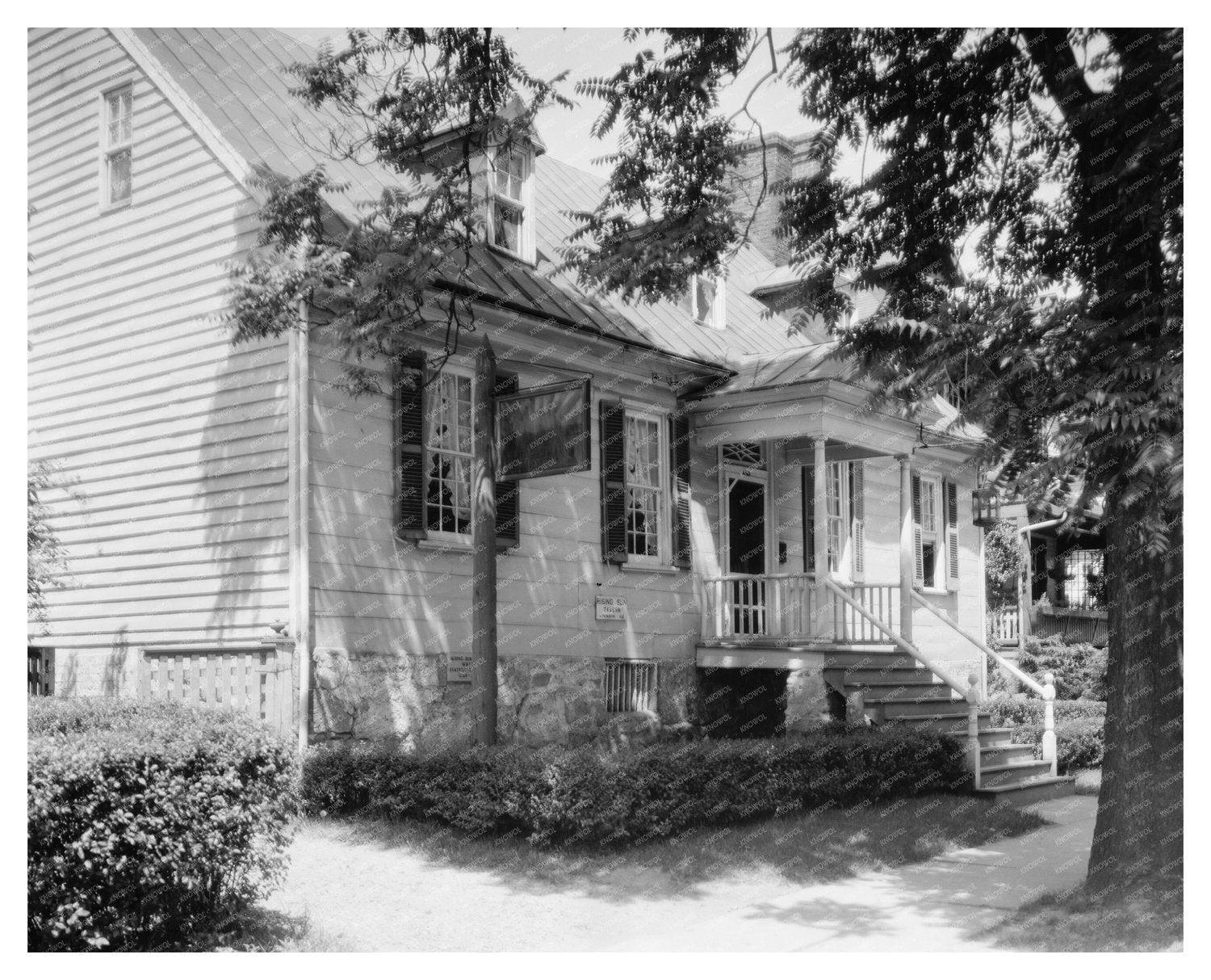 Fredericksburg VA Historical Building Photo, 1953