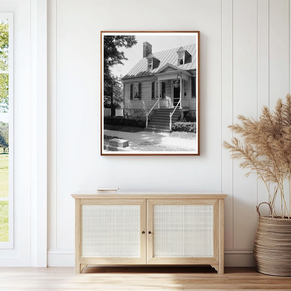 Historic Fredericksburg Architecture Photo, Virginia 1953