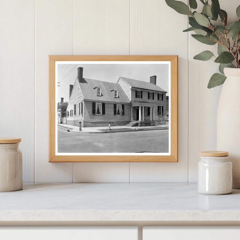 Fredericksburg VA House - Carnegie Survey Photo 20th Century