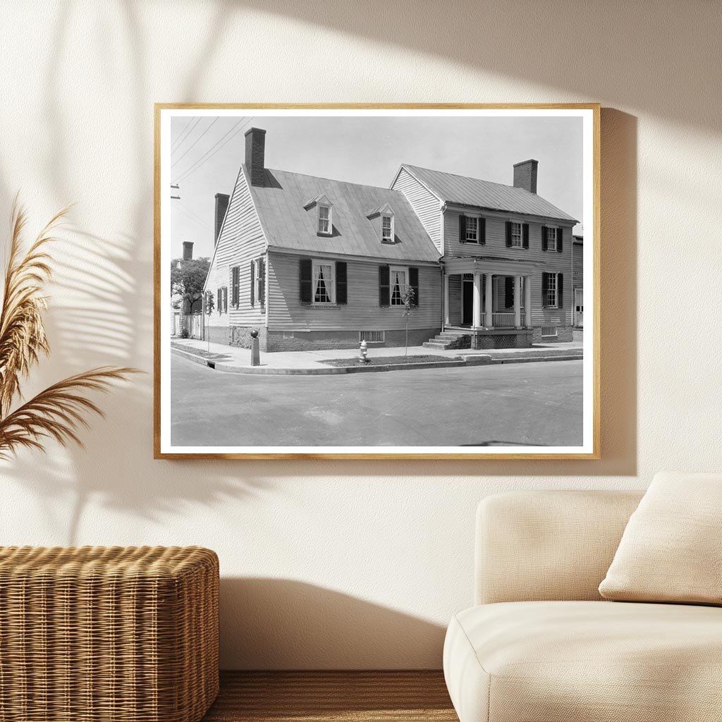 Fredericksburg VA House - Carnegie Survey Photo 20th Century