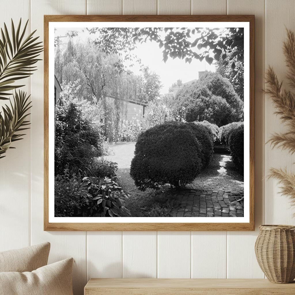 Fredericksburg VA Gardens Photo, 1930s Historical Art