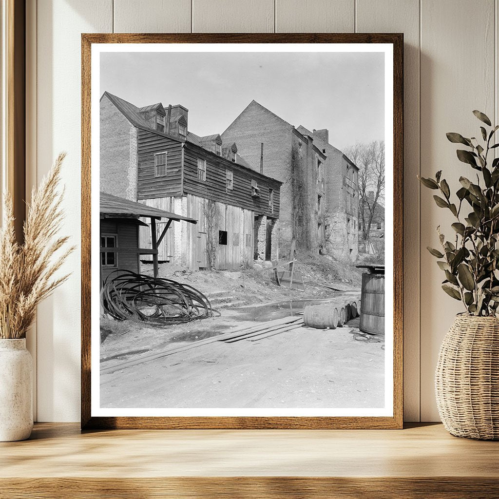 Fredericksburg VA Industrial Scene 1900s Photograph