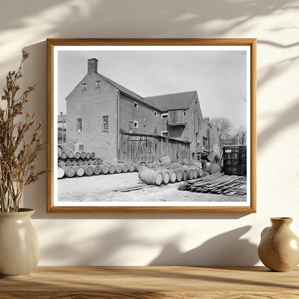 1900s Industrial Scene in Fredericksburg, Virginia