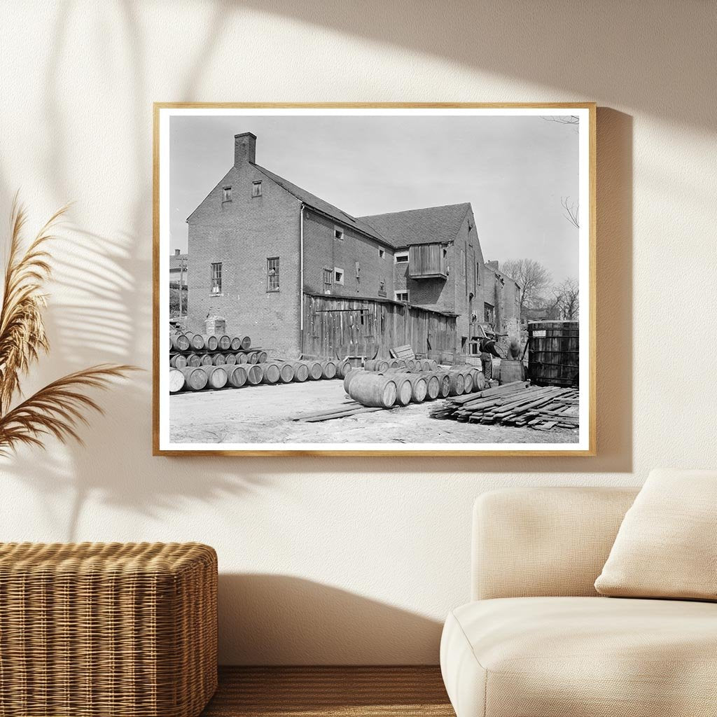 1900s Industrial Scene in Fredericksburg, Virginia