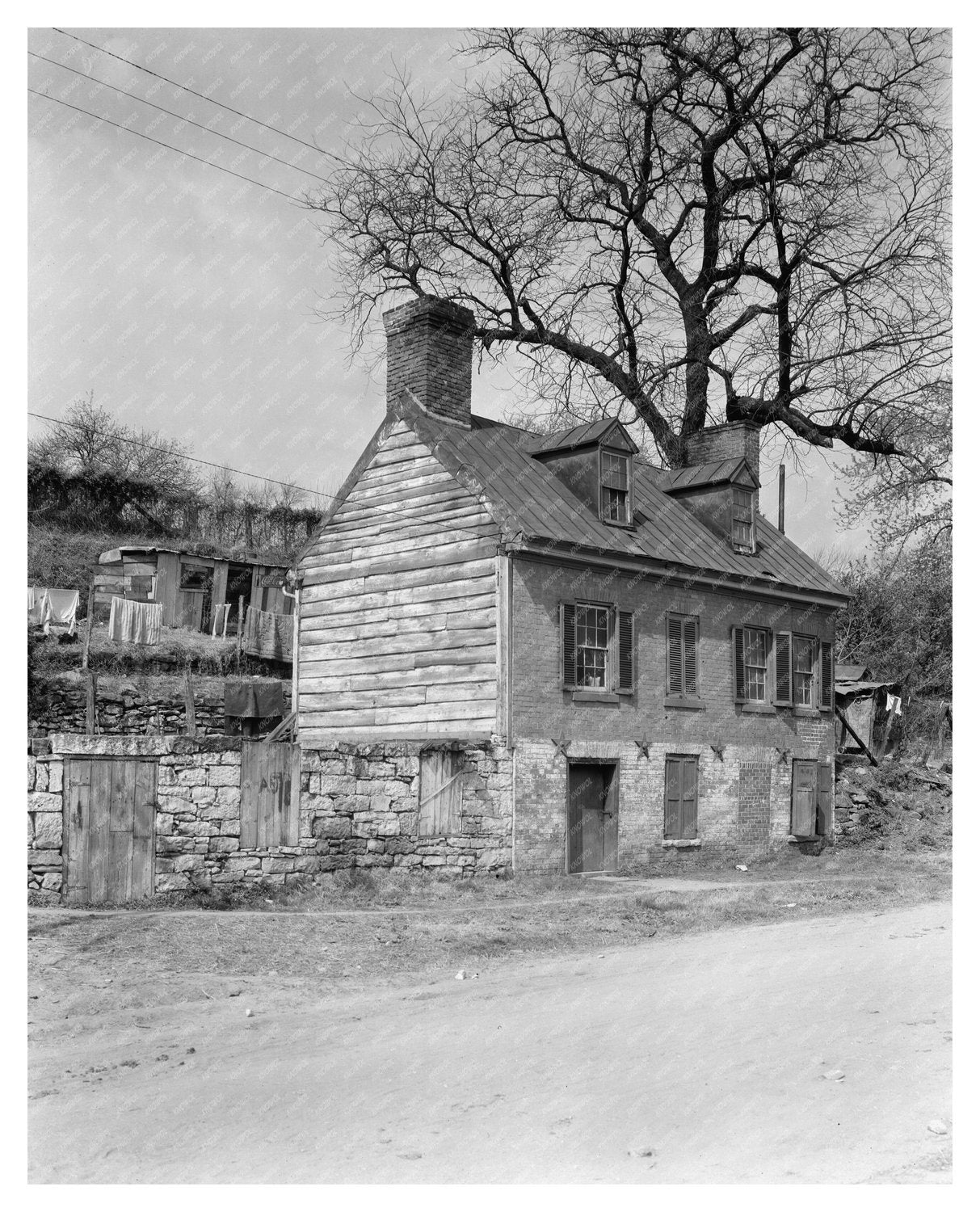 Historic Fredericksburg Building, Virginia 1910